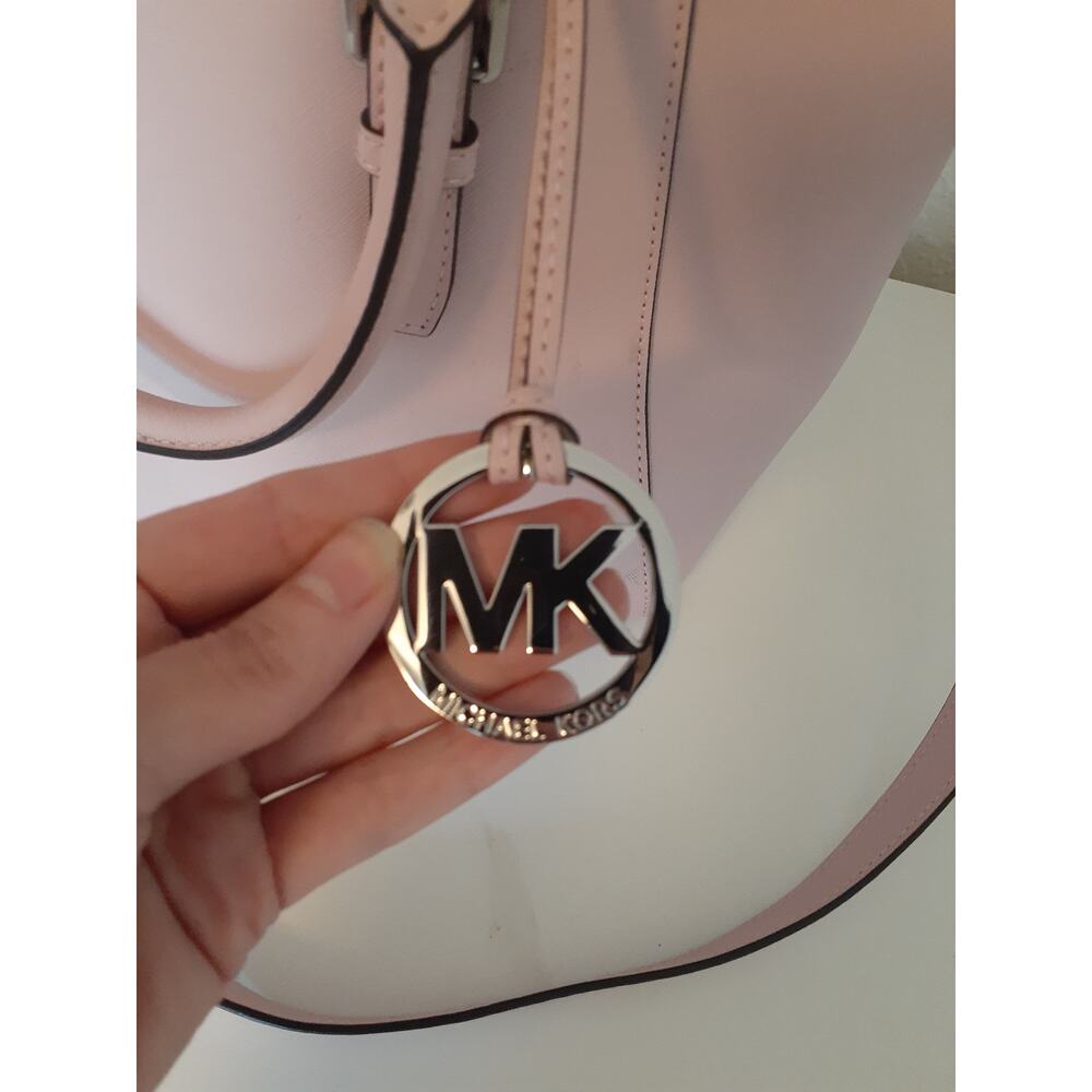 Michael Kors Ciara Pink Leather Large Satchel Purse Handbag Exc Condition - Picture 2 of 15